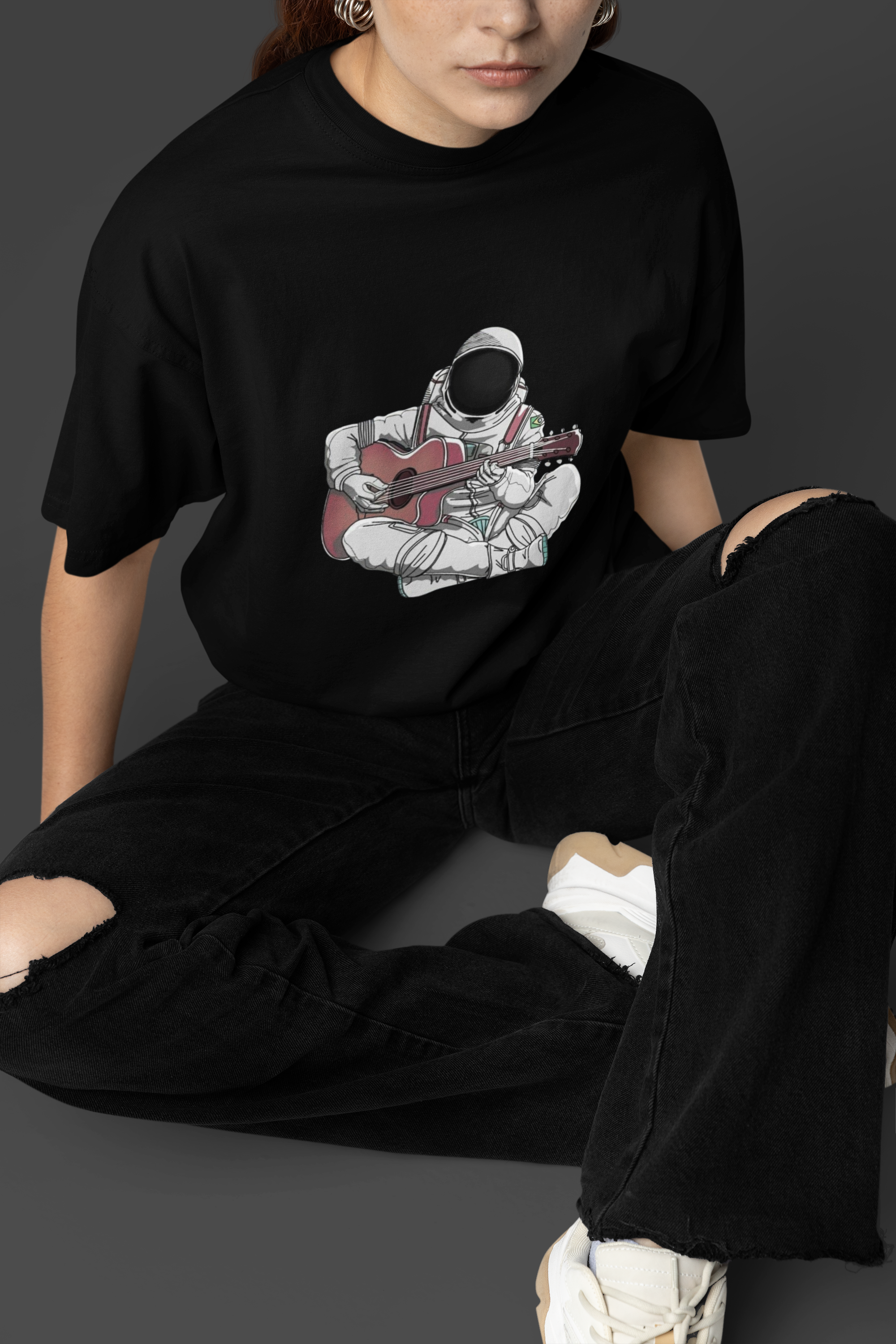 Astronaut Guitar Space Music T-Shirt