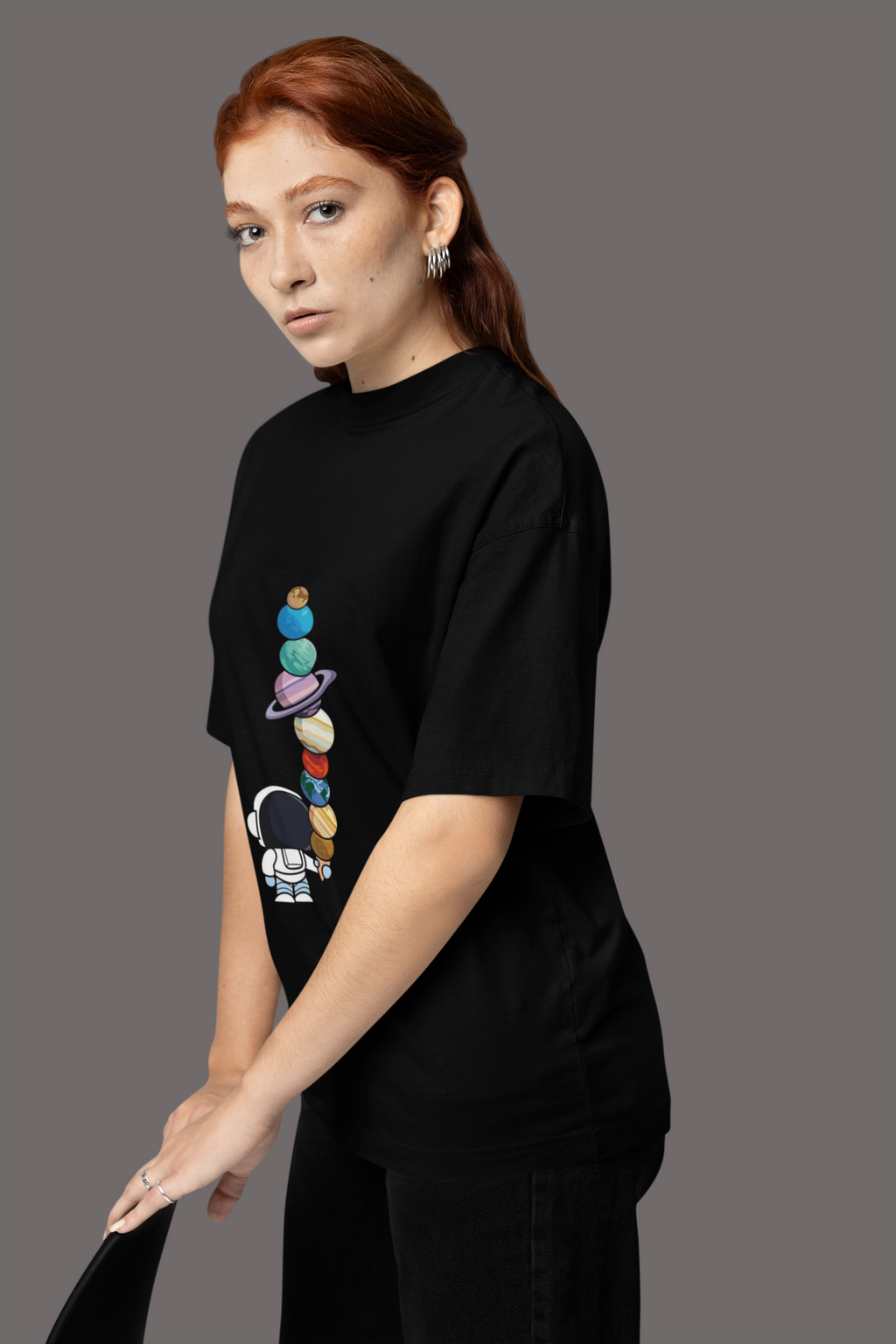 Astro Drip Planet Stack Graphic Tee