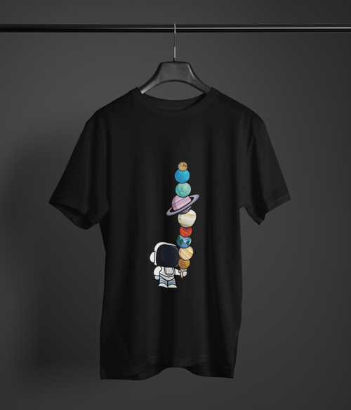 Astro Drip Planet Stack Graphic Tee