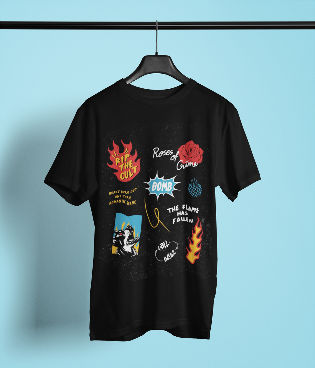 Astro Drip Planet Stack Graphic Tee