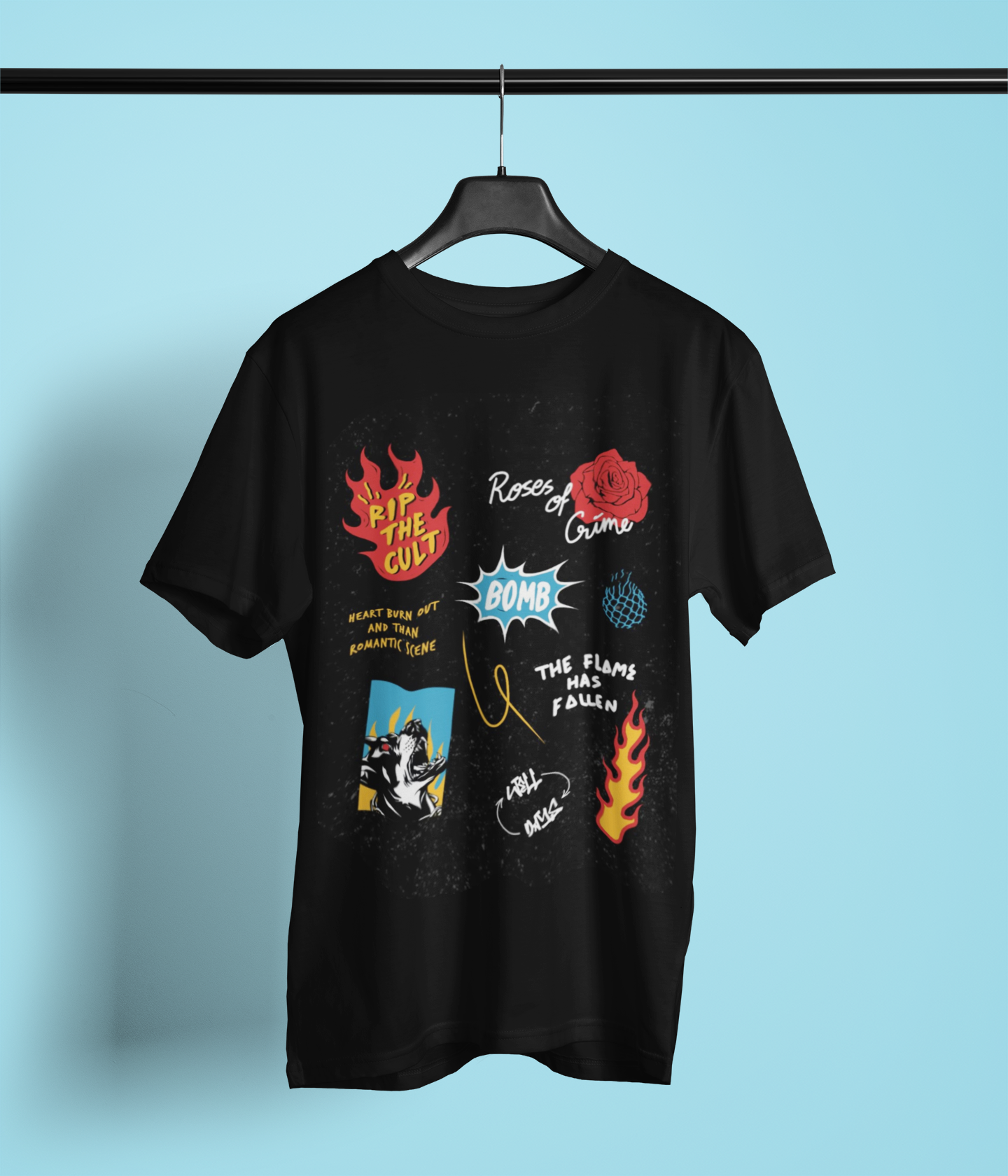 Astro Drip Planet Stack Graphic Tee